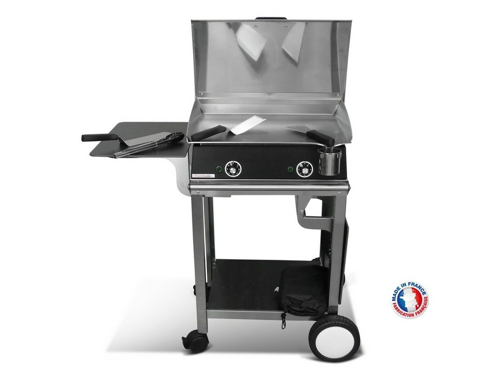 Pack plancha électrique planchaelec lux 600 carbon - chariot rivoli