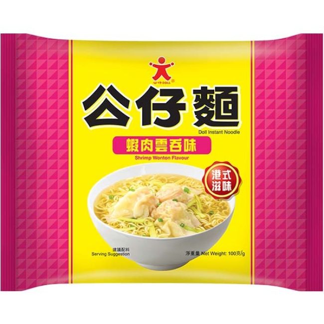 Doll Instant Noedel (Garnalen Wanton Smaak) 100g