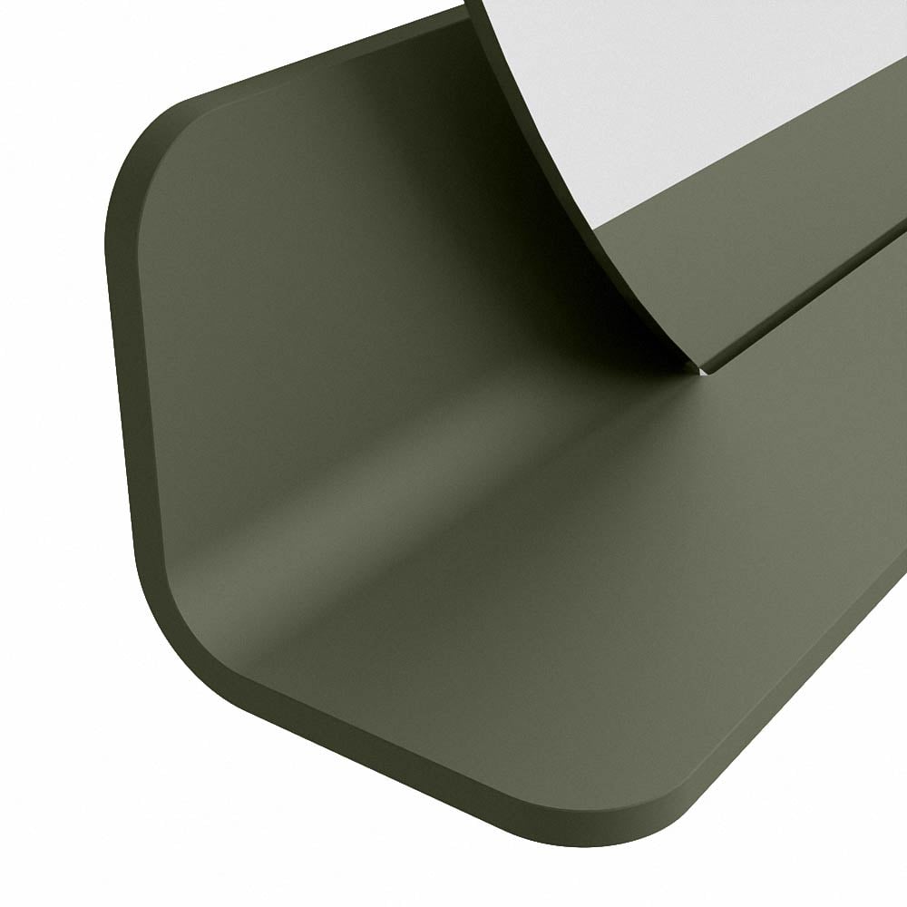 Mondiaz Spot spiegel rond Ø100cm met planchet army