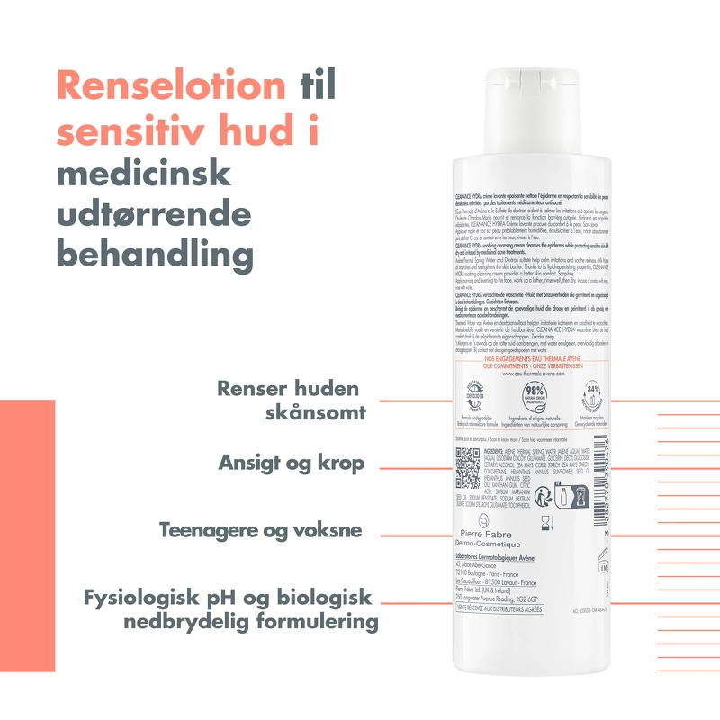 Avène Cleanance Hydra Soothing Cleansing Cream 200 ml
