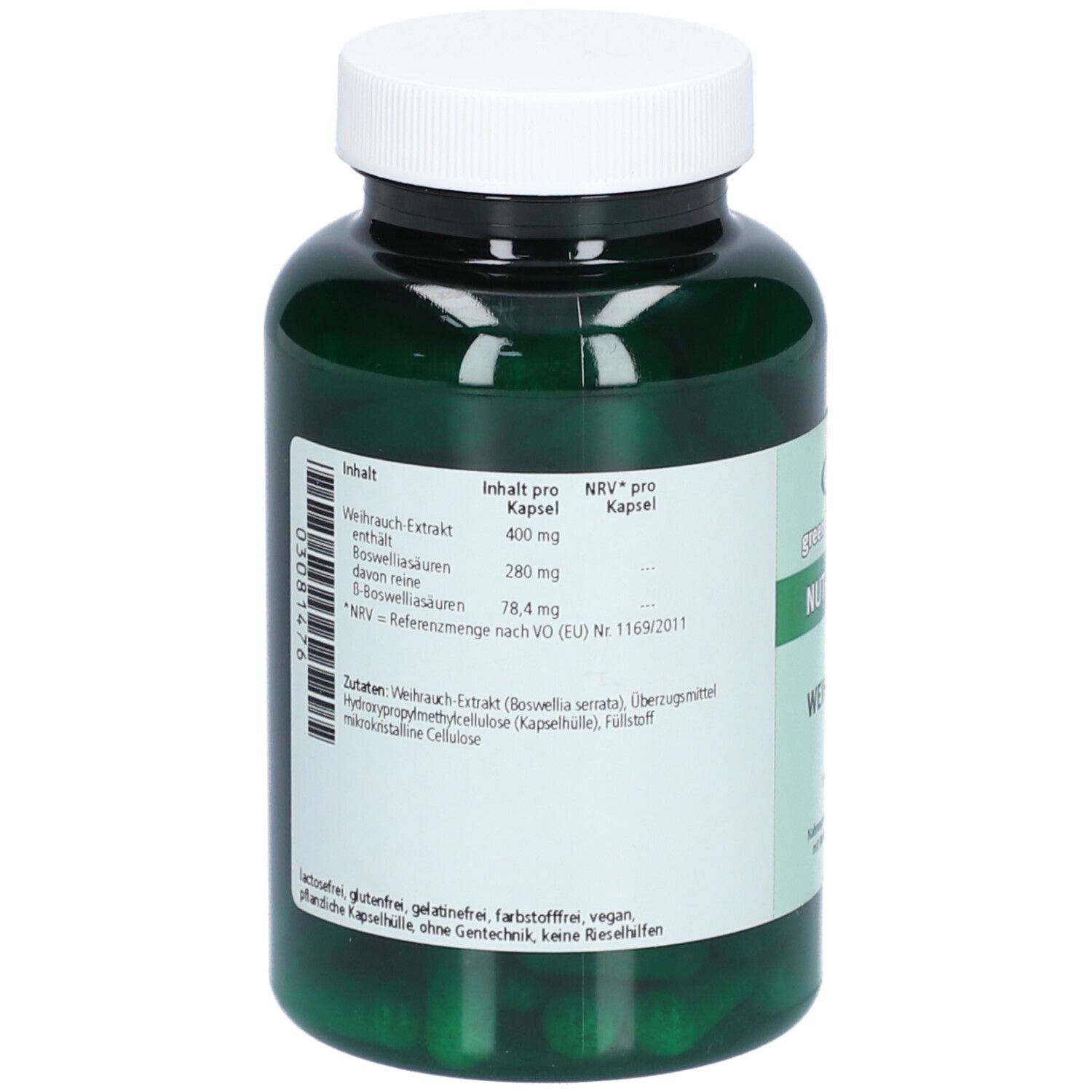 green line NUTRITHEKE Weihrauch Kapseln