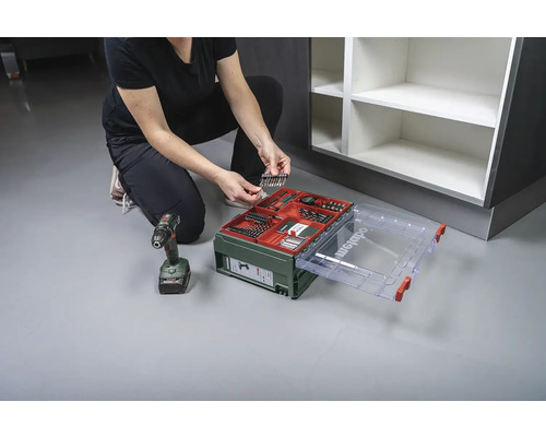 Metabo 18V Mobiele Werkplaats Accu Boor-/Schroefmachine BS18, inclusief 2 accu's (2,0 Ah), lader en accessoirekoffer