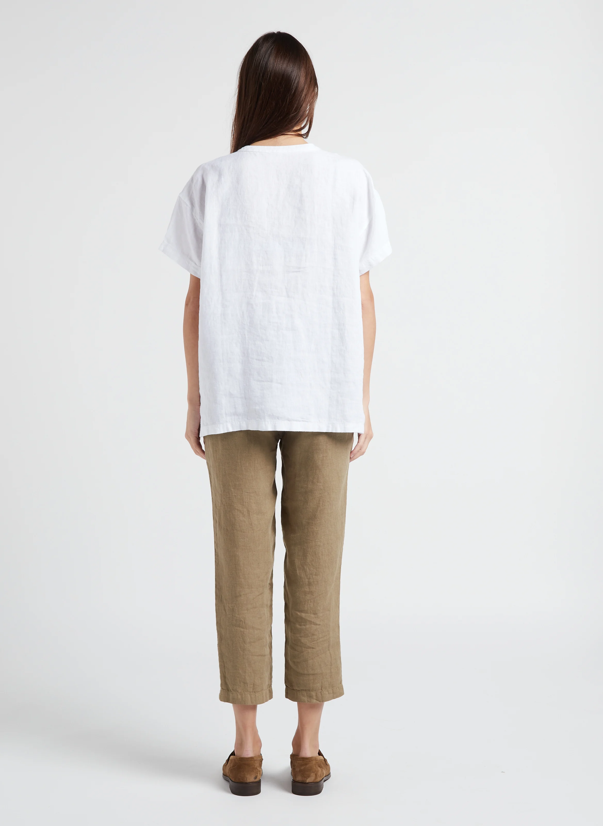 GEORGIA - Chemise de grossesse en lin| Blanc
