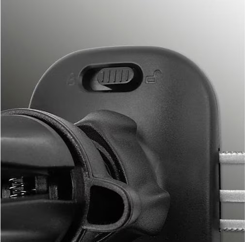 Grabber 2.0 Verstellbare Auto KFZ Smartphone Halterung für Air Frame Lüftungsgitter mit Schwerkraft-Mechanismus (4S469302) - Schwarz