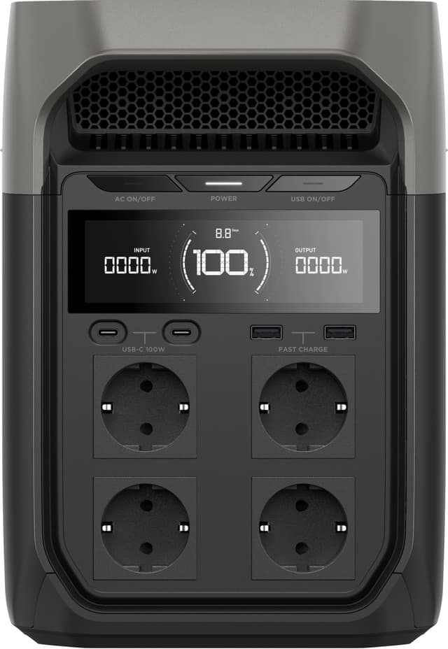 Ecoflow Delta 3 1800W bærbar strømstation