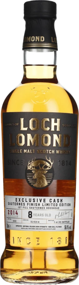 LOCH LOMOND 8 YEARS 2014 SAUTERNES SINGLE CASK 70CL