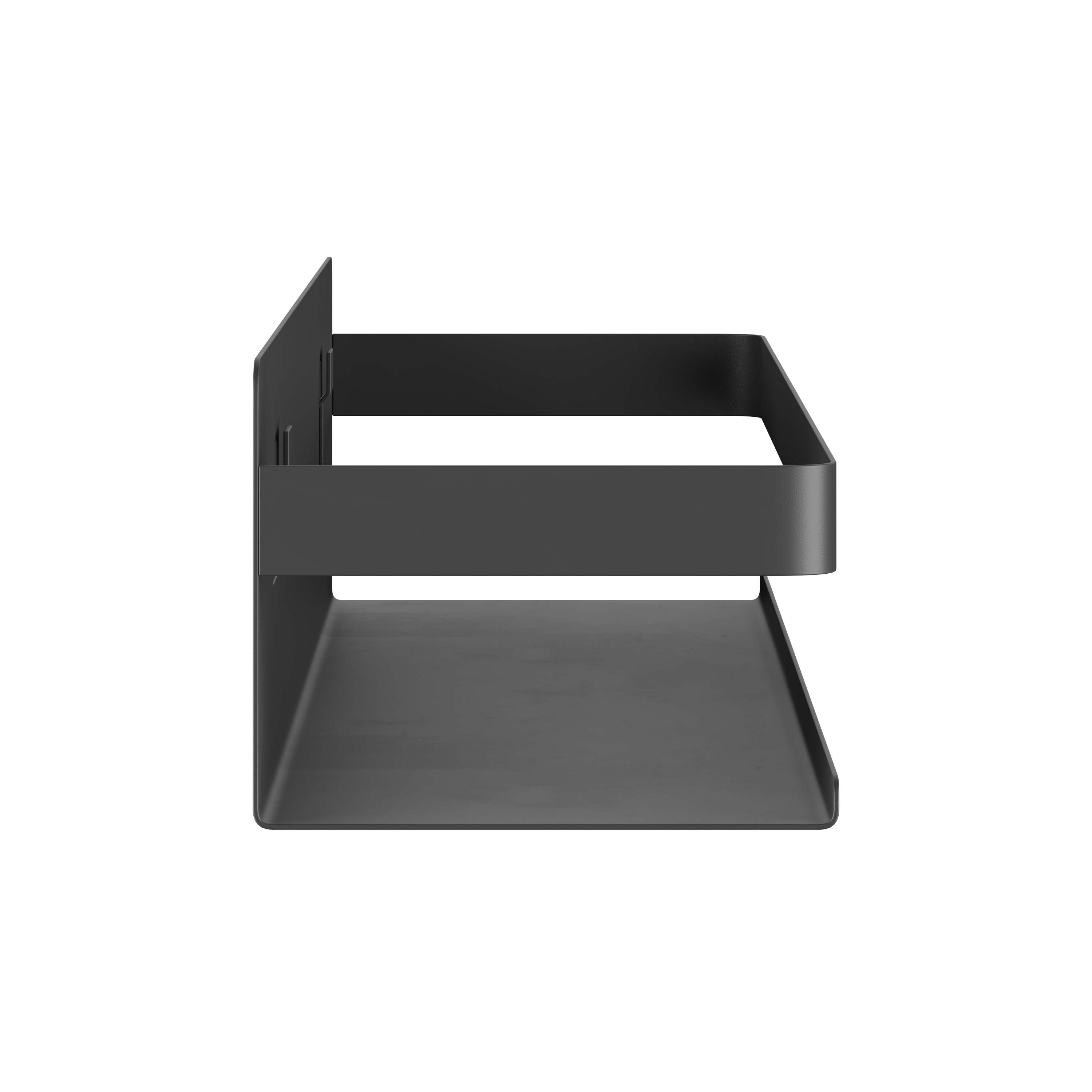 Gewürzregal Wandregal 40 cm schwarz