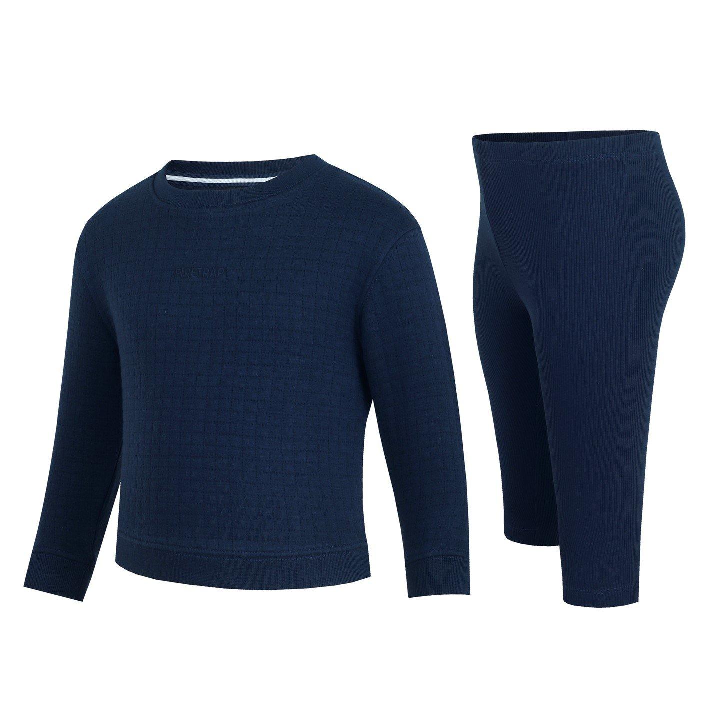 Firetrap Quilted Crew Tracksuit Babies