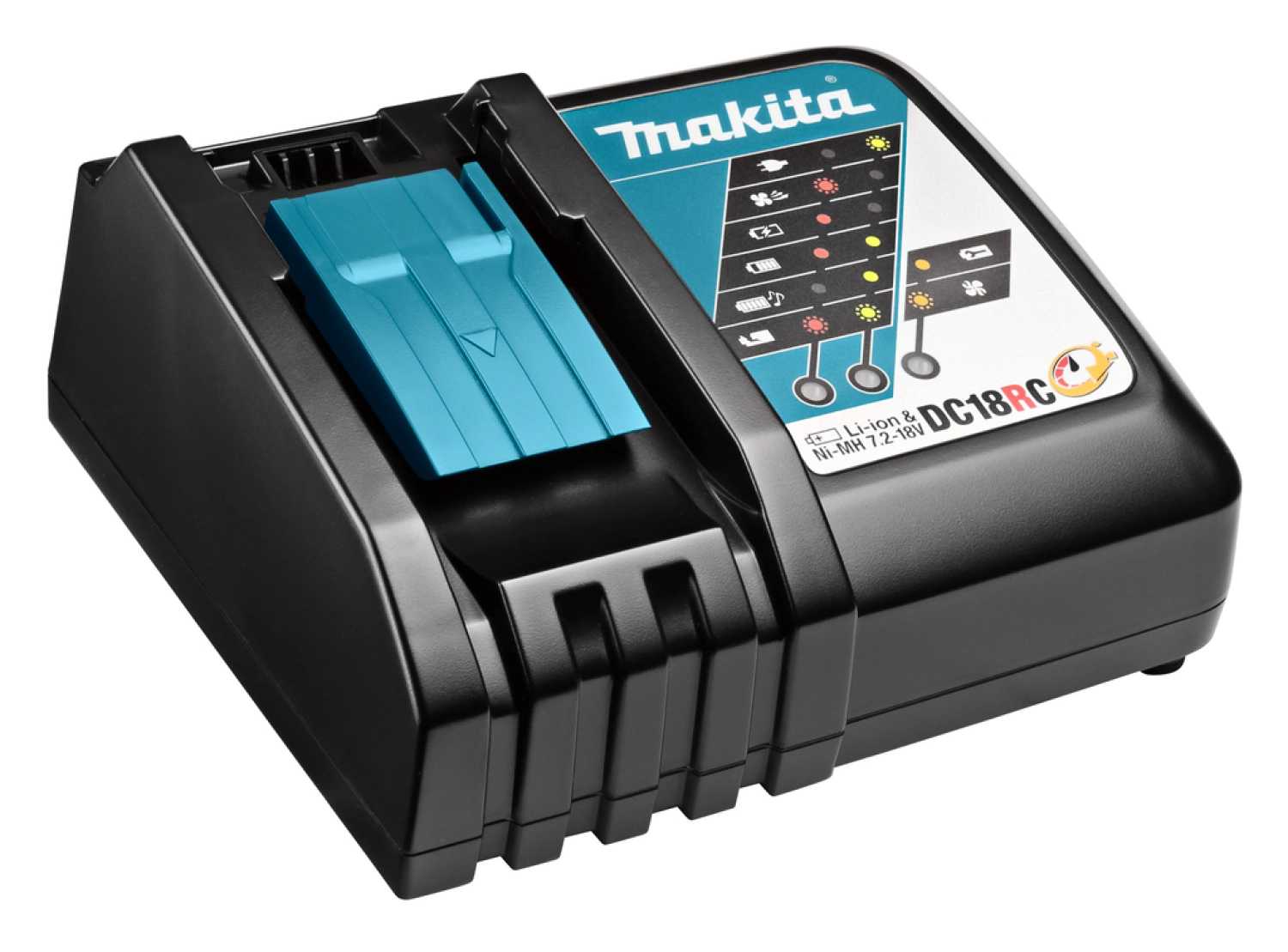 Makita DC18RC 14.4V - 18V Li-Ion Accu snellader met actieve koeling