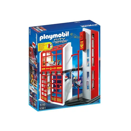 PLAYMOBIL® 5361 Feuerwehrstation mit Alarm