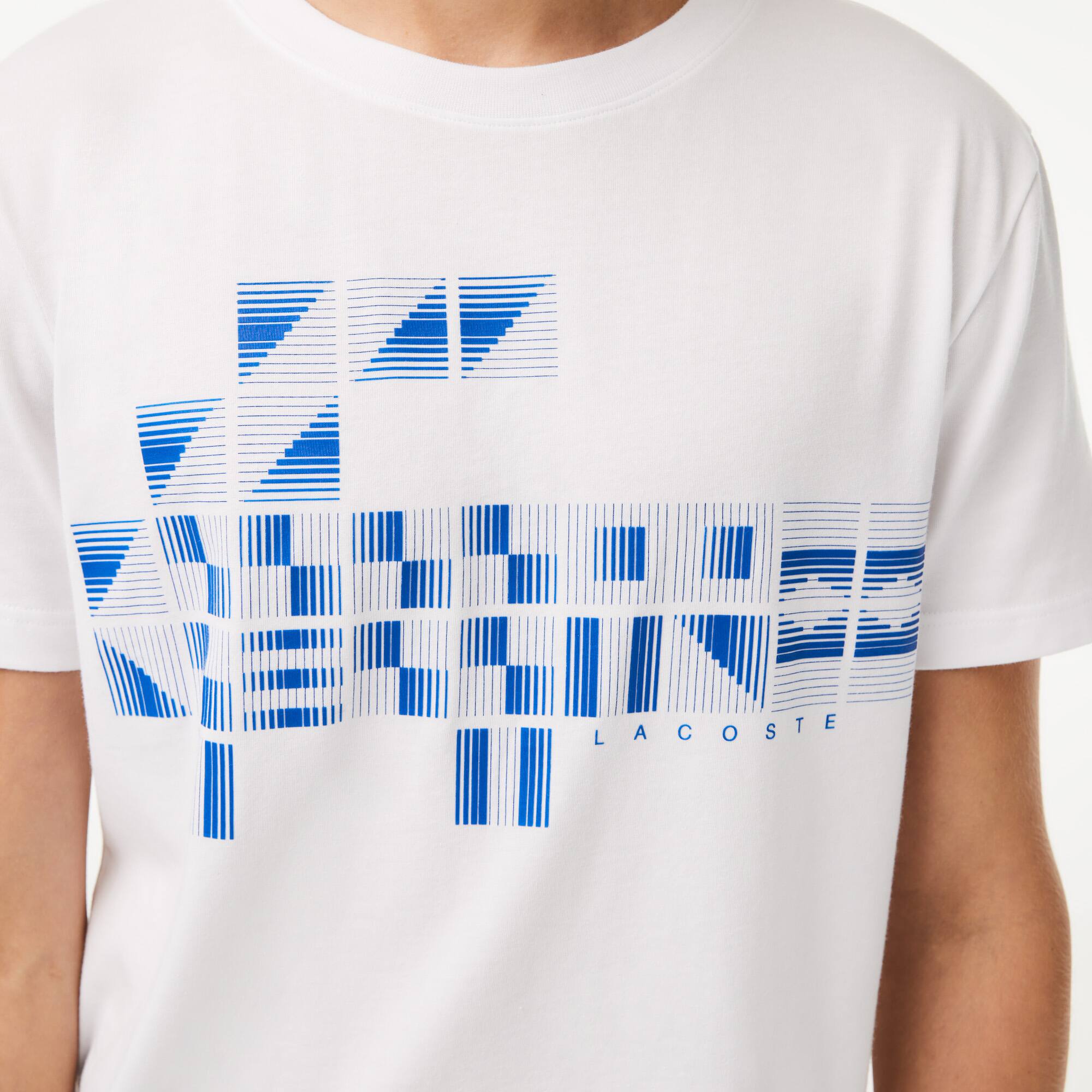 Herren LACOSTE SPORT x Novak Djokovic T-Shirt mit Aufdruck T-Shirts - Weiss - Lacoste - Herren
