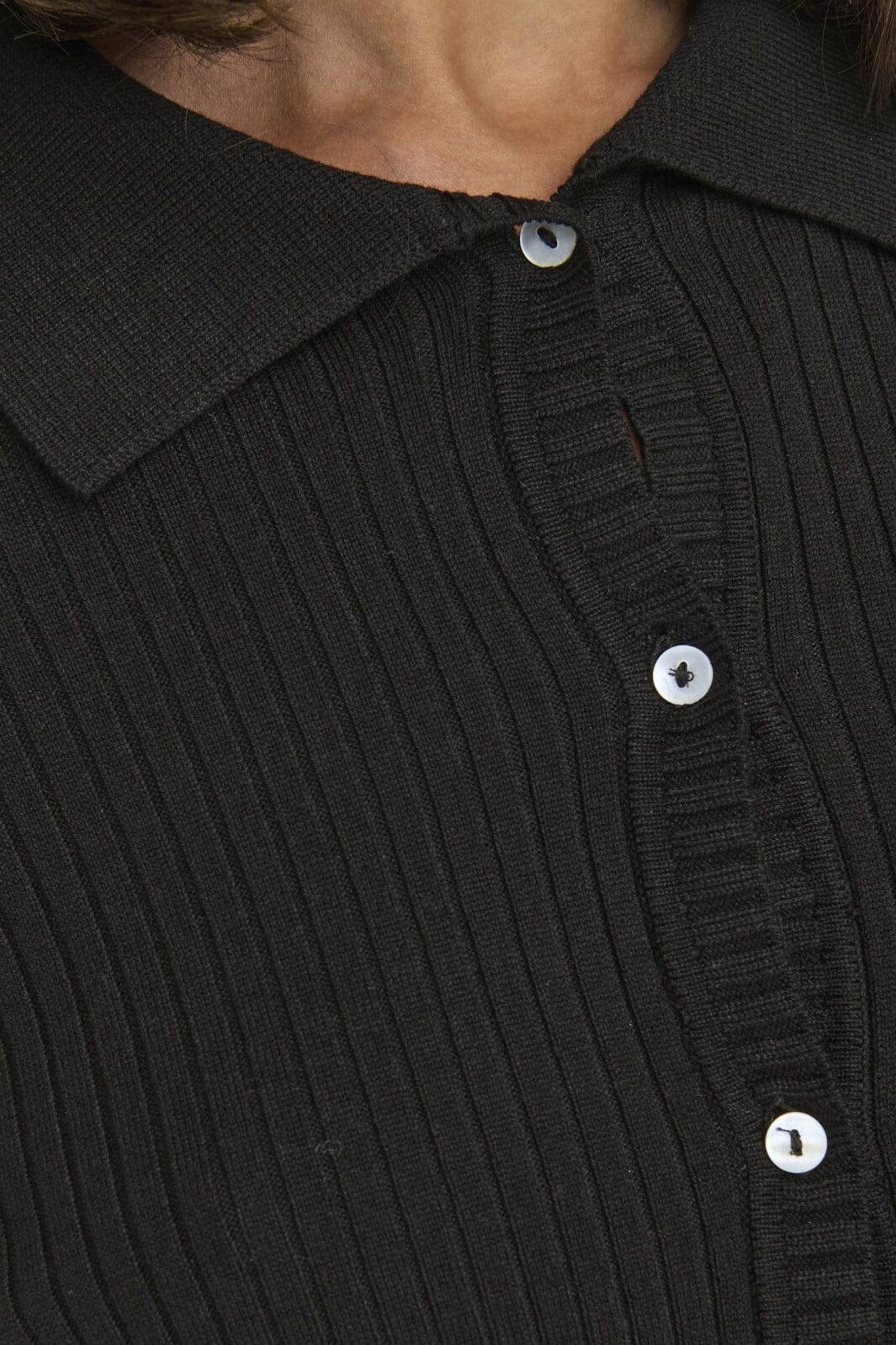 Only Onlkaya Ls Polo V-Neck Cardigan Knt 15344842 4717431 black