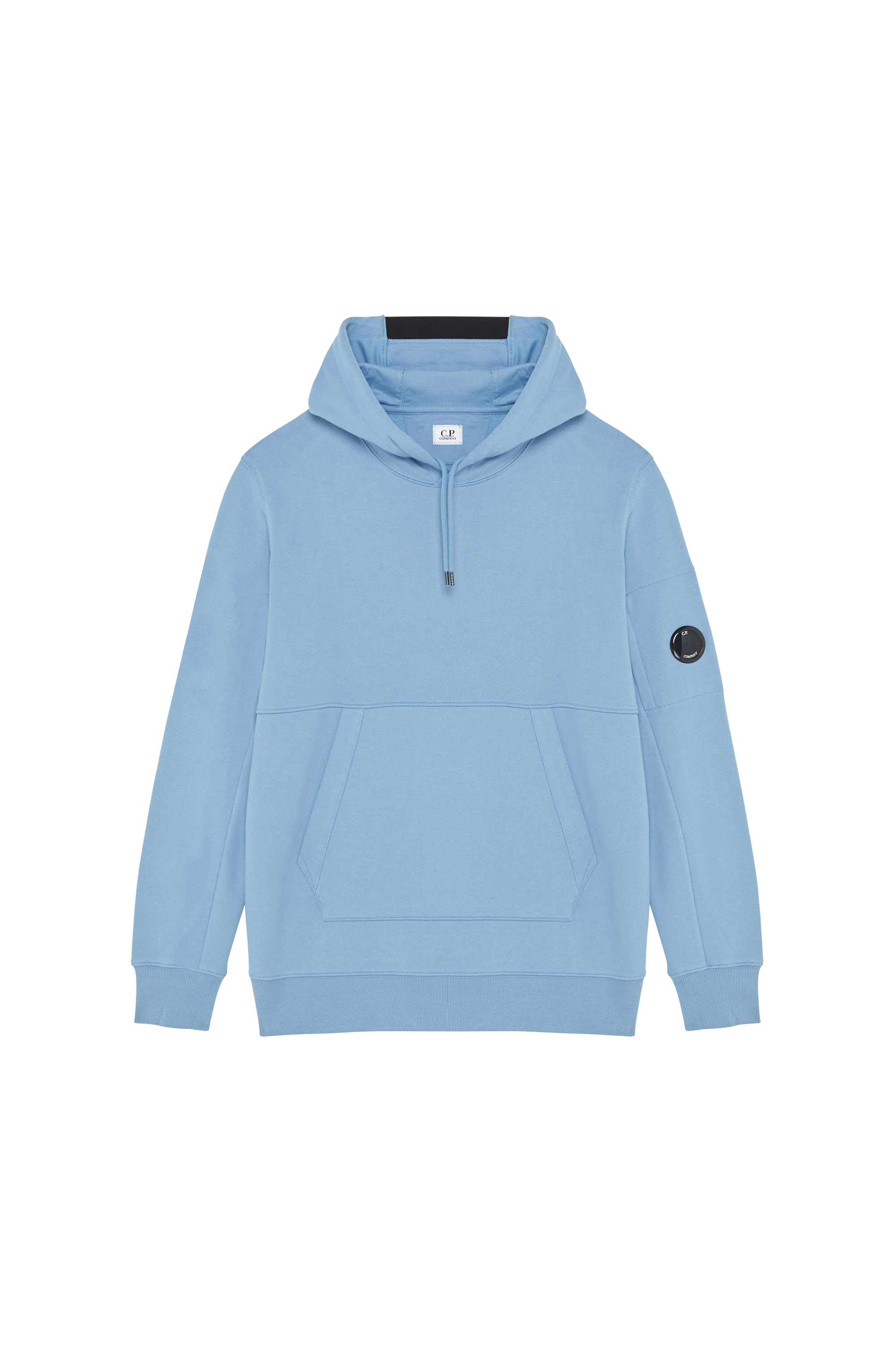 C.P. COMPANY Hoodie DIAGONAL RAISED FLEECE LENS HOODIE Bleu