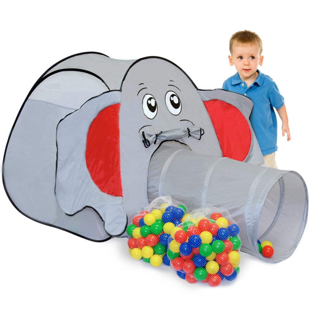 Spielset Kinderspielzelt Jumbo inkl. 200 Bällebadbällen | Spielzelt Spielhaus für Jungen und Mädchen