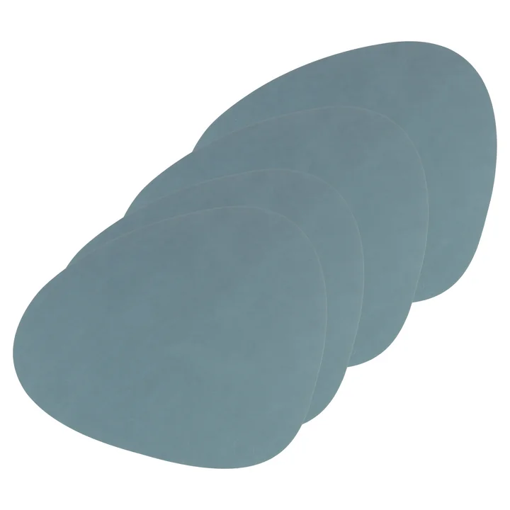 Lind DNA - Tischset Curve L, Nupo hellblau (4er-Set)