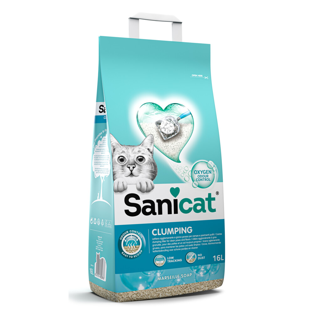 Sanicat Kattenbakvulling Marseille Soap16 liter