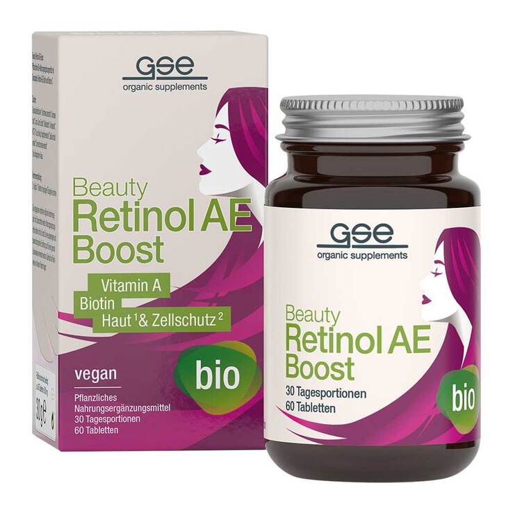 Gse Beauty Retinol-AE Boost Tabletten Bio, 60 St