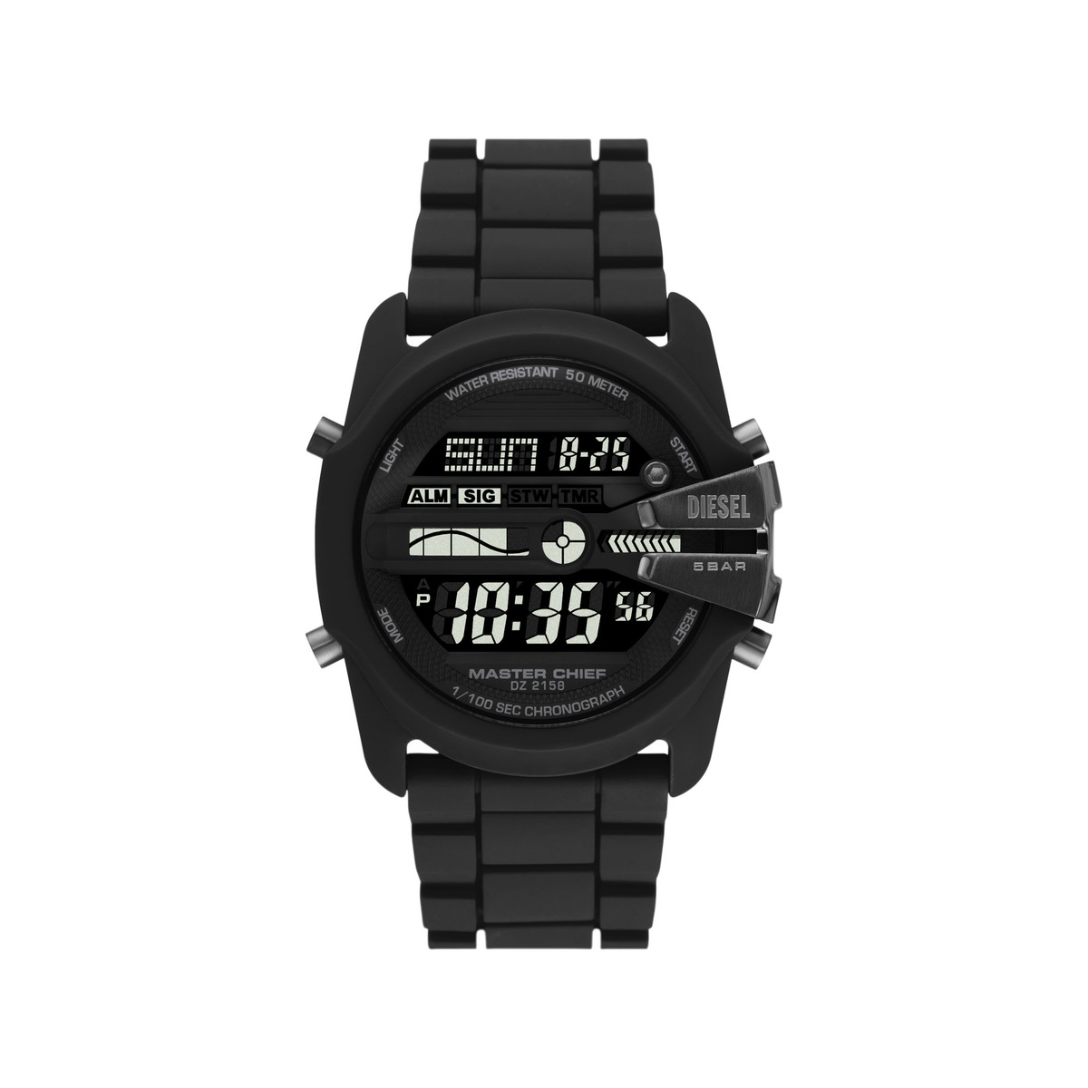 Montre DIESEL Master Chief homme silicone noir