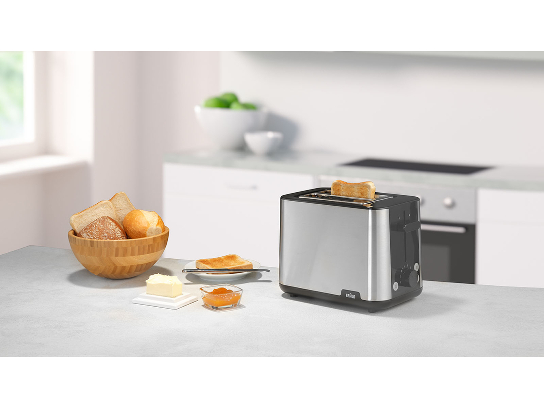 TORRADEIRA 2 FENDAS BRAUN HT1510BK INOX 900W