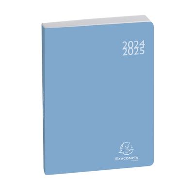 Agenda Soft Harmony - 1 jour par page - 12 x 17 cm - bleu - Exacompta