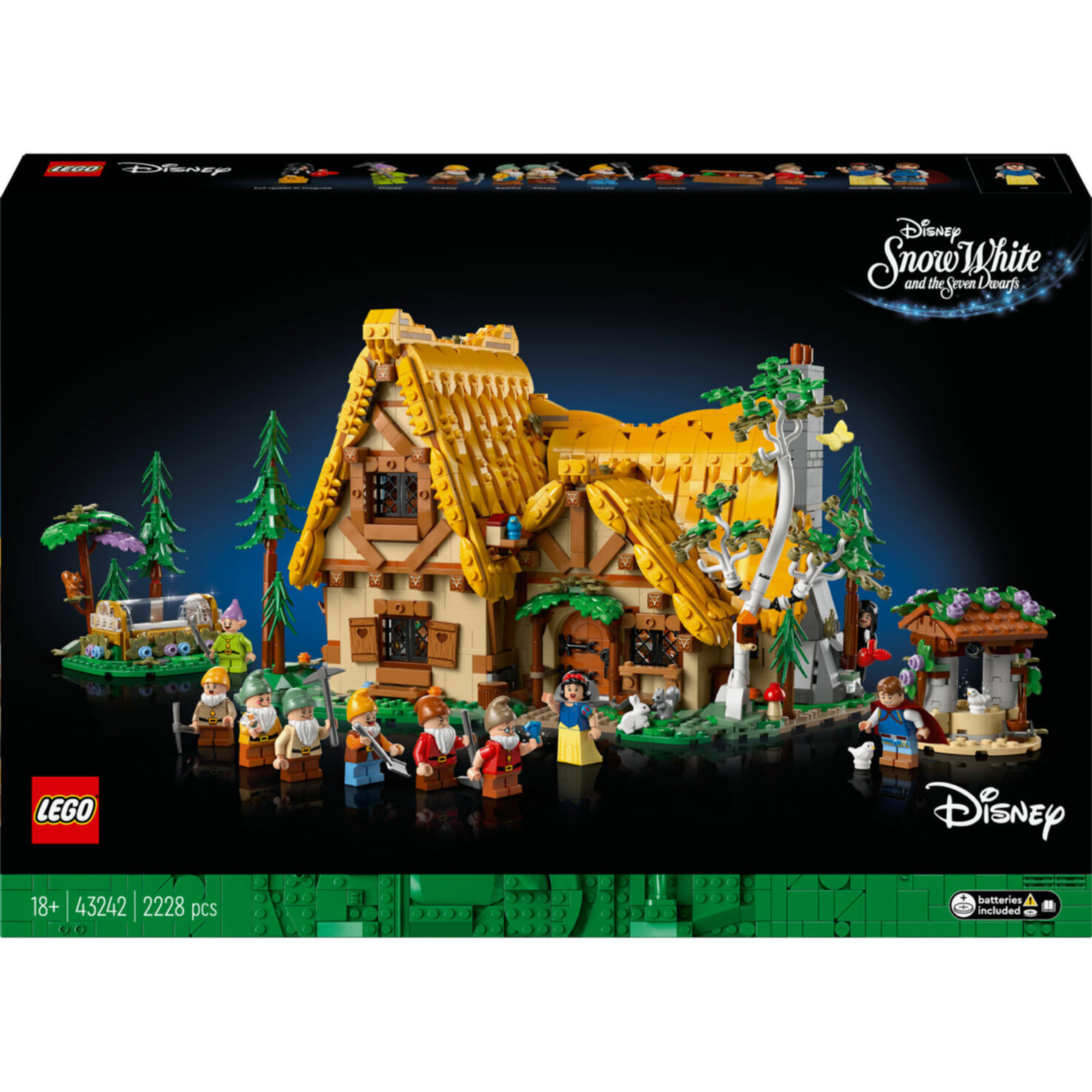 LEGO® Disney Die Hütte von Schneewittchen und den sieben Zwergen (43242, seltenes Set)