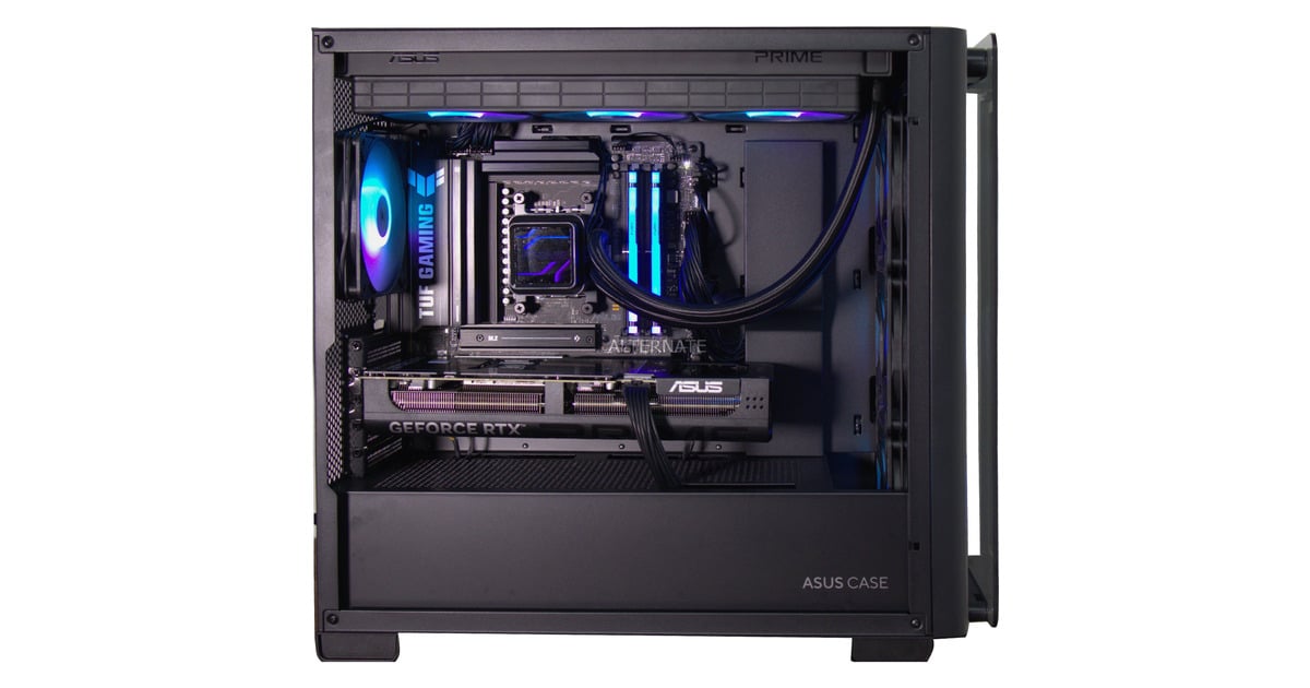 ALTERNATERyzen 7 - RTX 5070 Ti Gaming pc Powered by ASUS  (Zwart | R7 9800X3D | RTX 5070 Ti | 32 GB | 2 TB SSD)