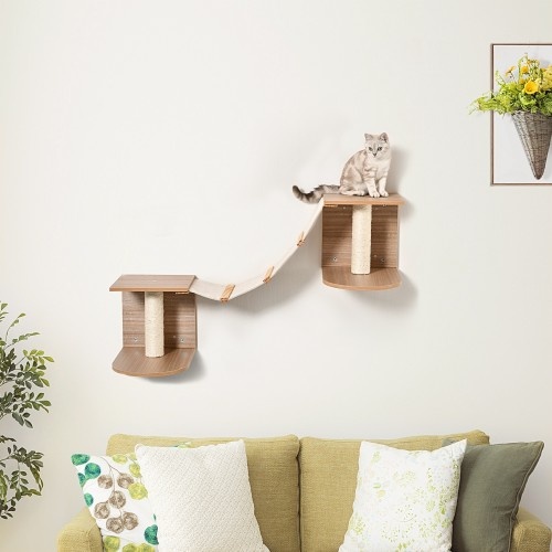 Escada plataforma para gatos em tecido Pawhut