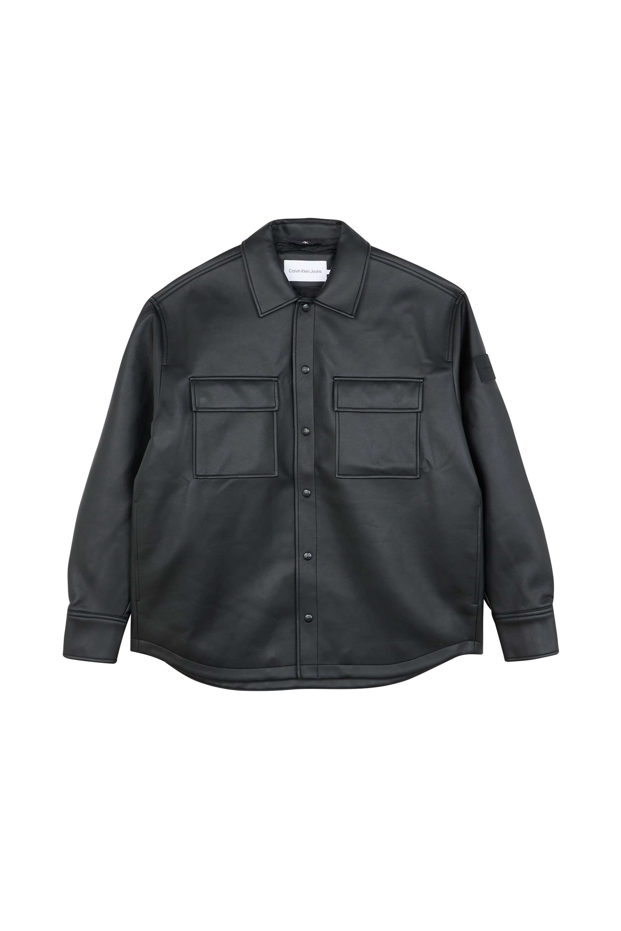 CALVIN KLEIN JEANS Veste FAUX LEATHER OVERSHI Noir