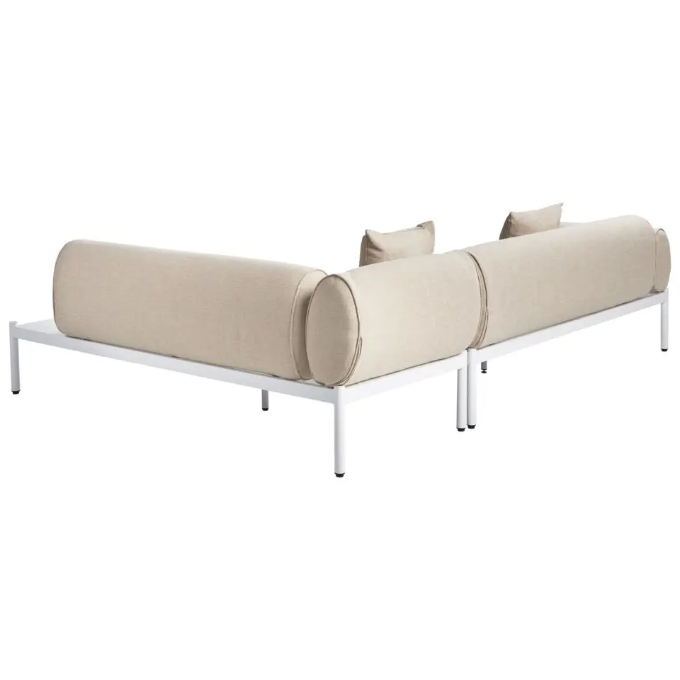 RASIGLIA - Loungeset 5-zits - Beige - Aluminium