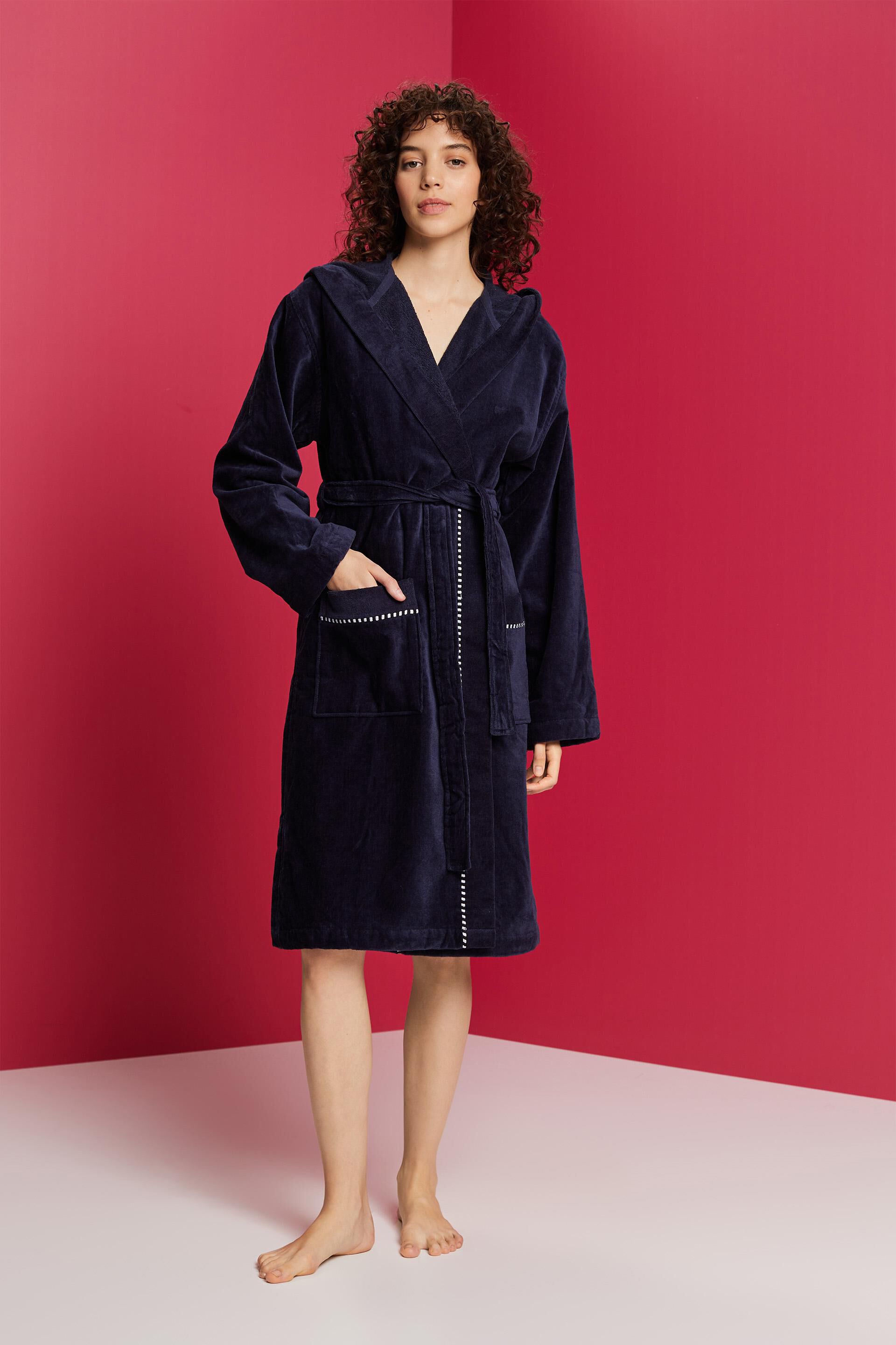 Peignoir en velours, 100% coton