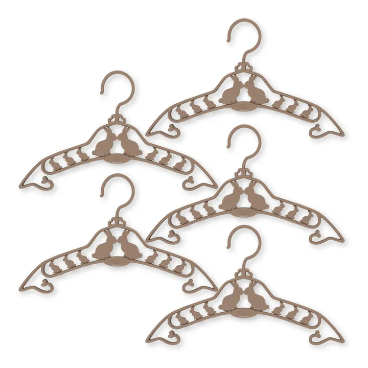 Konges Sløjd Cintres Lapin - Set de 5 | Terracotta