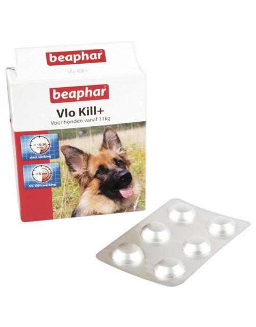 Beaphar Vlo Kill Hond Boven 11kg - Anti vlooienmiddel - 6 tab