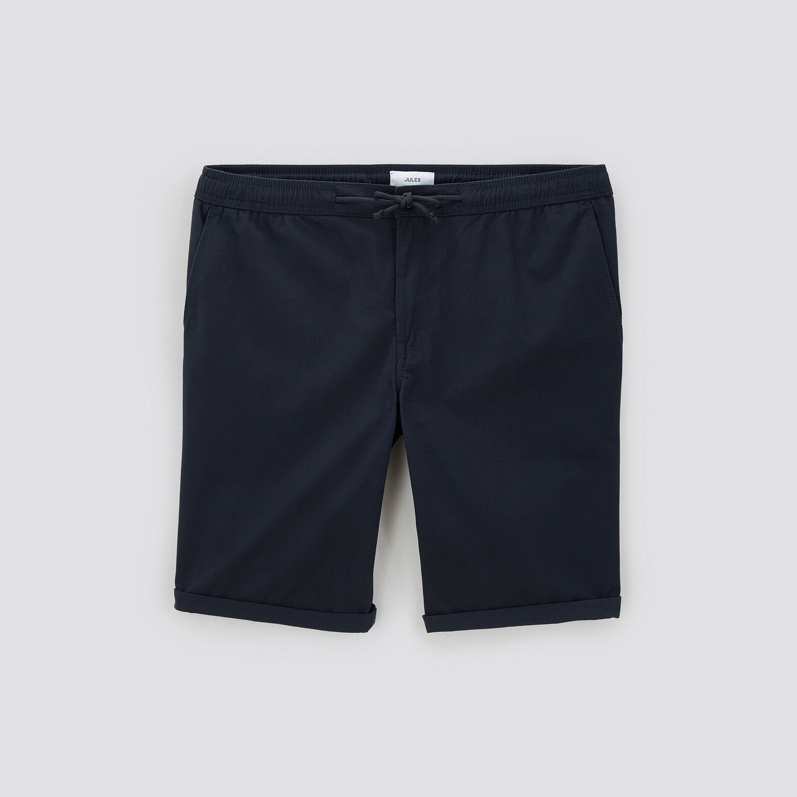 Bermuda chino taille élastiquée Bleu foncé