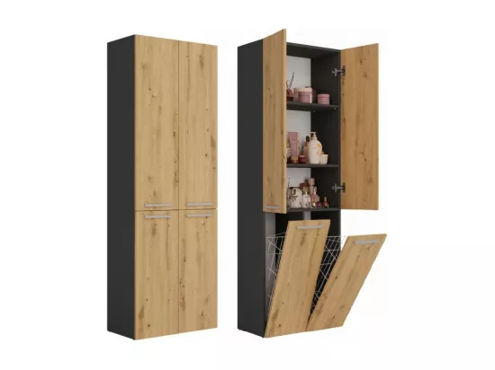 Nel 2K/DD Étagère de salle de bains ANTHRACITE ARTISAN