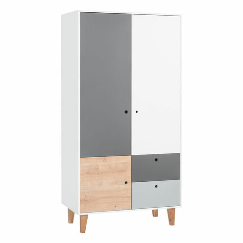 Armoire 2 portes Oak/Bois CONCEPT - VOX