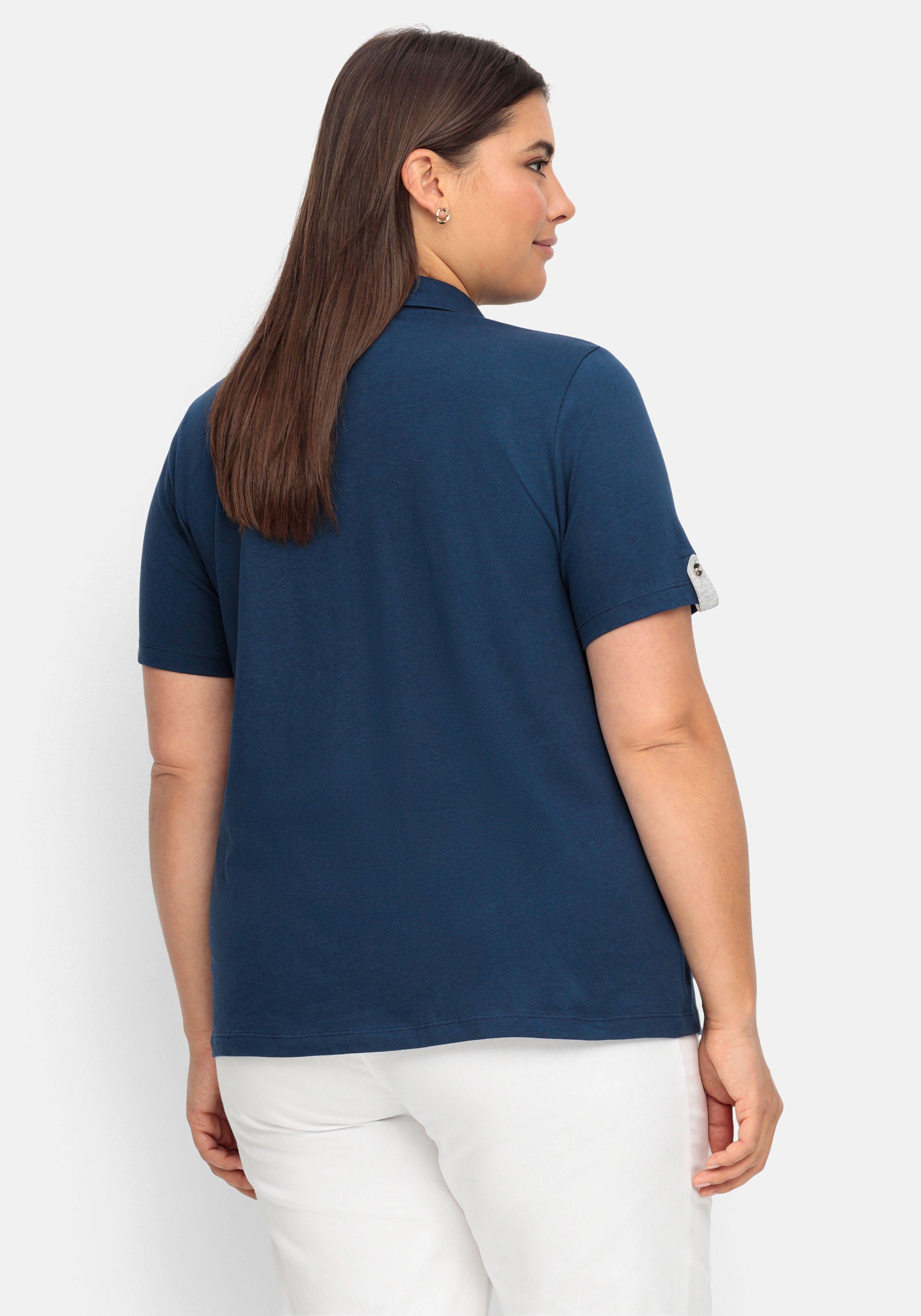 Poloshirt mit kurzem Arm und Kontrastdetails