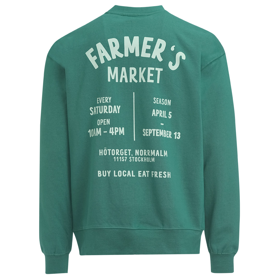 Jonas Nielsen Herren Sweatshirt mit Bio-Baumwolle dunkelgrün