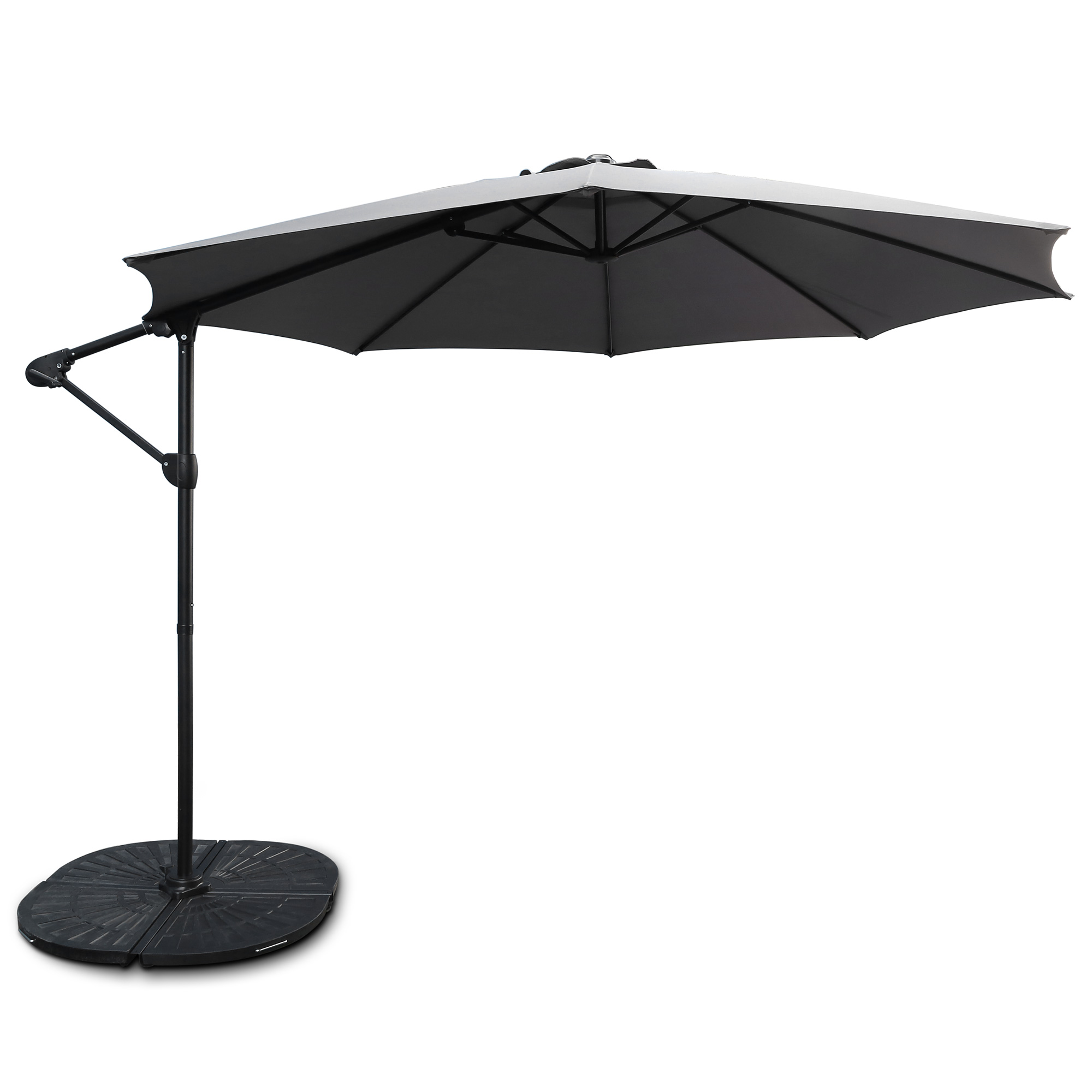 Sonnenschirm 'Tenderson' grau, Ø 300 cm, H 230 cm günstig bestellen