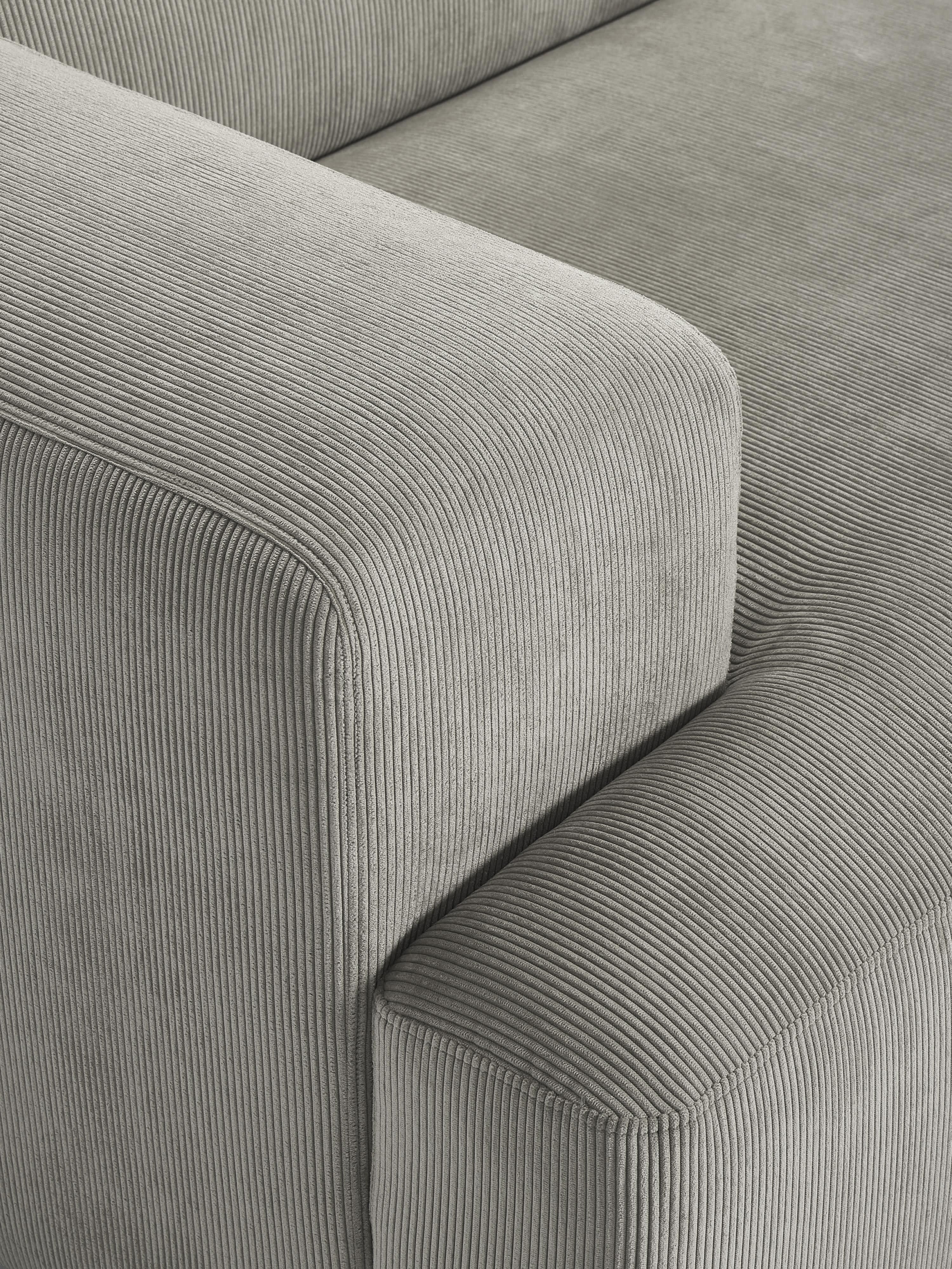 Corduroy hoekbank Melva (3-zits)