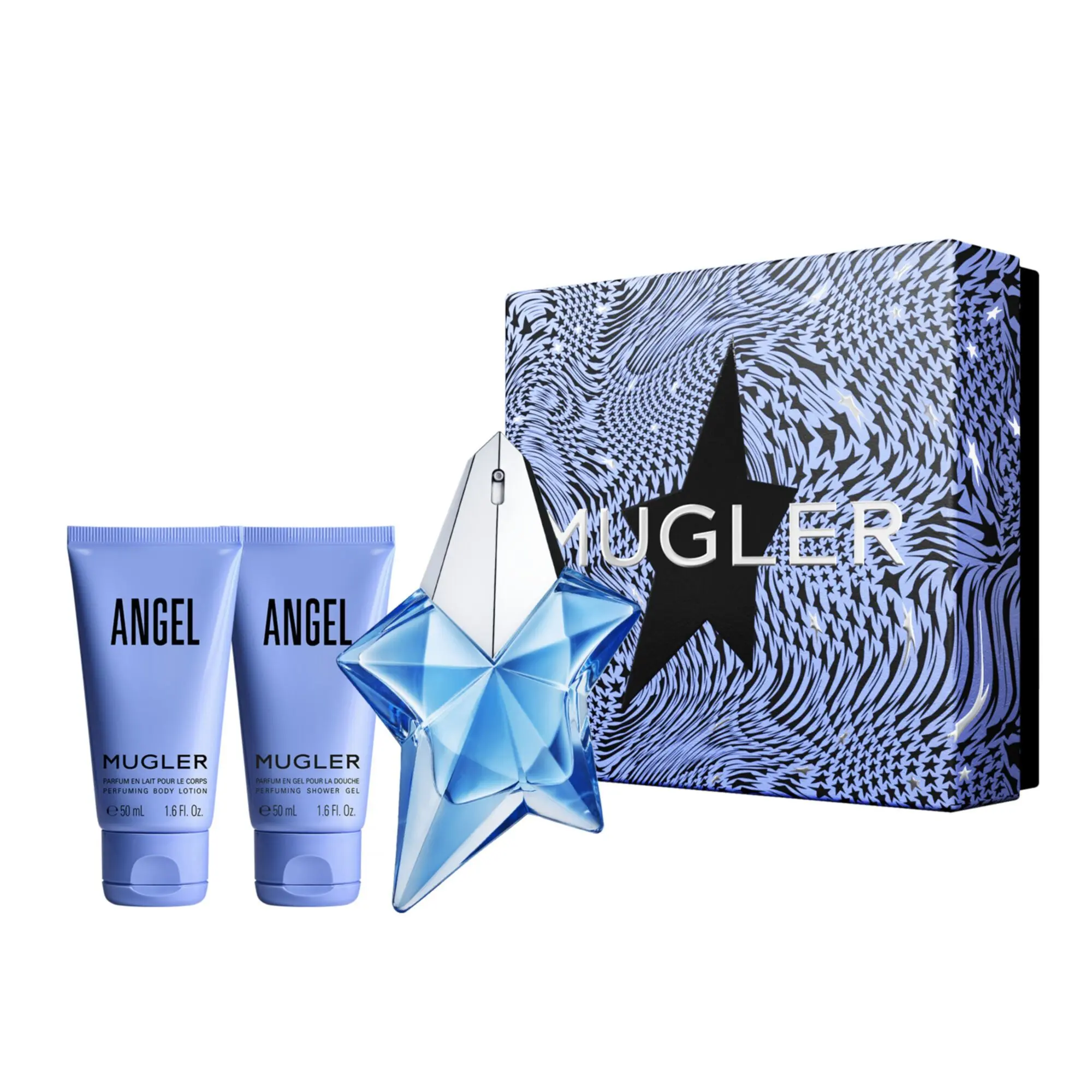Mugler - Coffret Angel Eau de Parfum 25ml, Lait Corps & Gel Douche- Femme