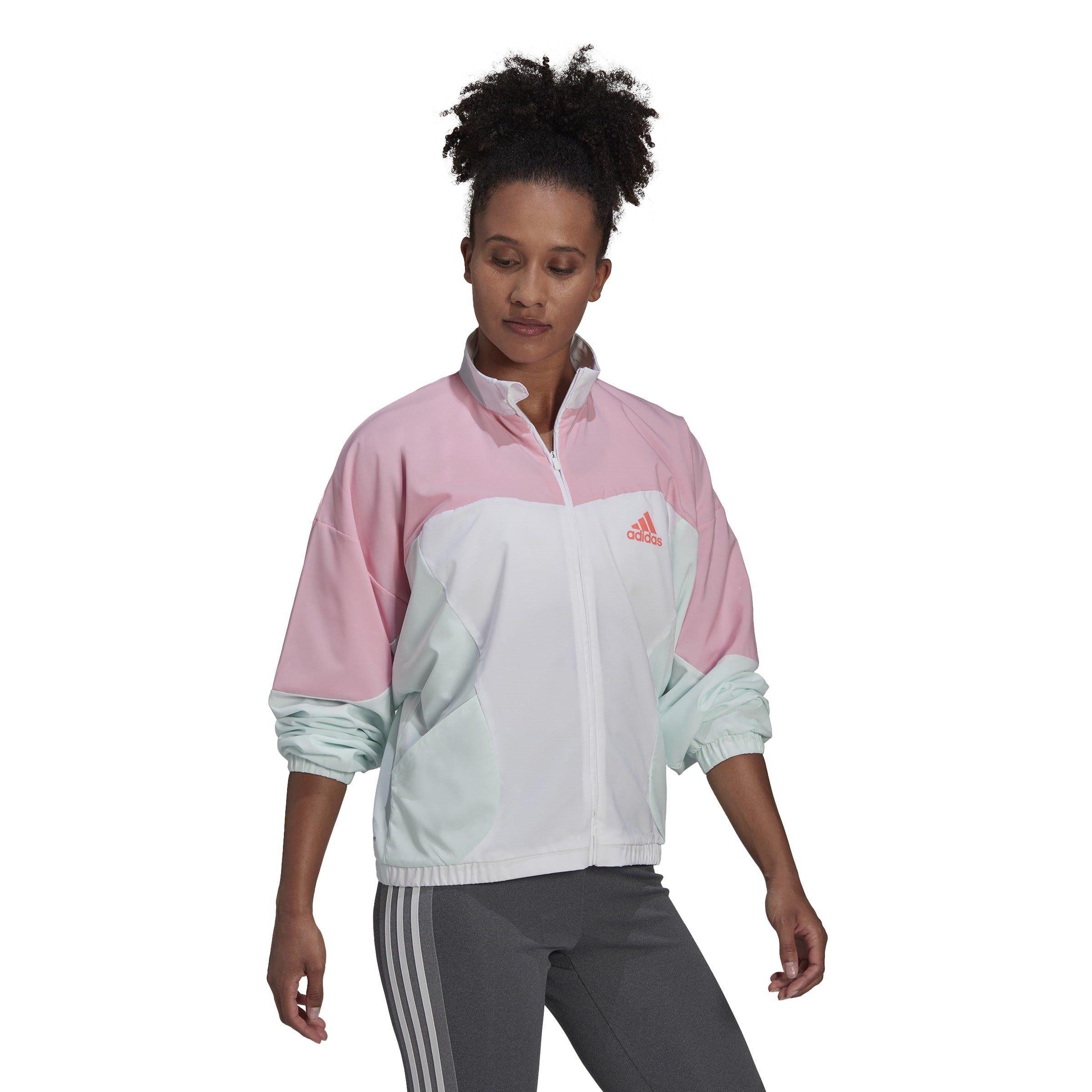adidas Designed to Move Colorblock Track Jacket Womens