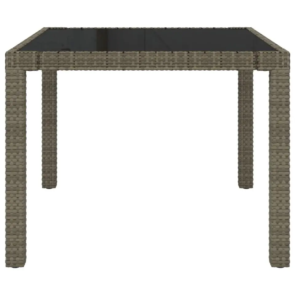 vidaXL - Tuinset - Grijs - Poly rattan - 3 stuks - Met kussens