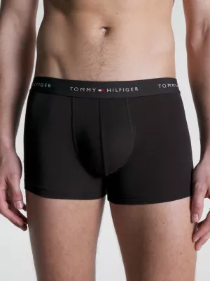 Conjunto com 3 Cuecas Boxer com Cós Elástico e Logo Essencial