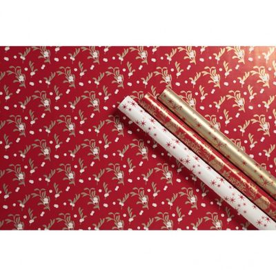 Clairefontaine Excellia Christmas - Papier cadeau - 70 cm x 2 m - pomme d'amour - différents modèles disponible