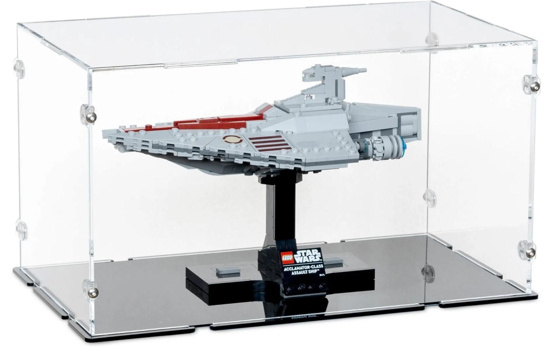 Acryl-Display Star Wars Assault Ship Acclamator-Klasse 75404Elegantes Acryl-Display für die LEGO Sammlung