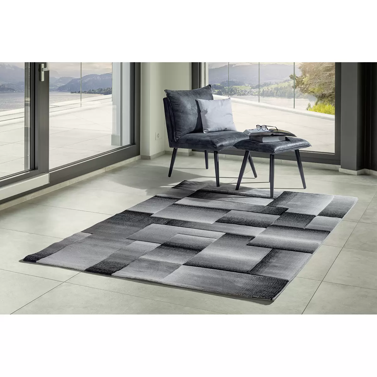 Teppich Octavia grau,weiss,anthrazit