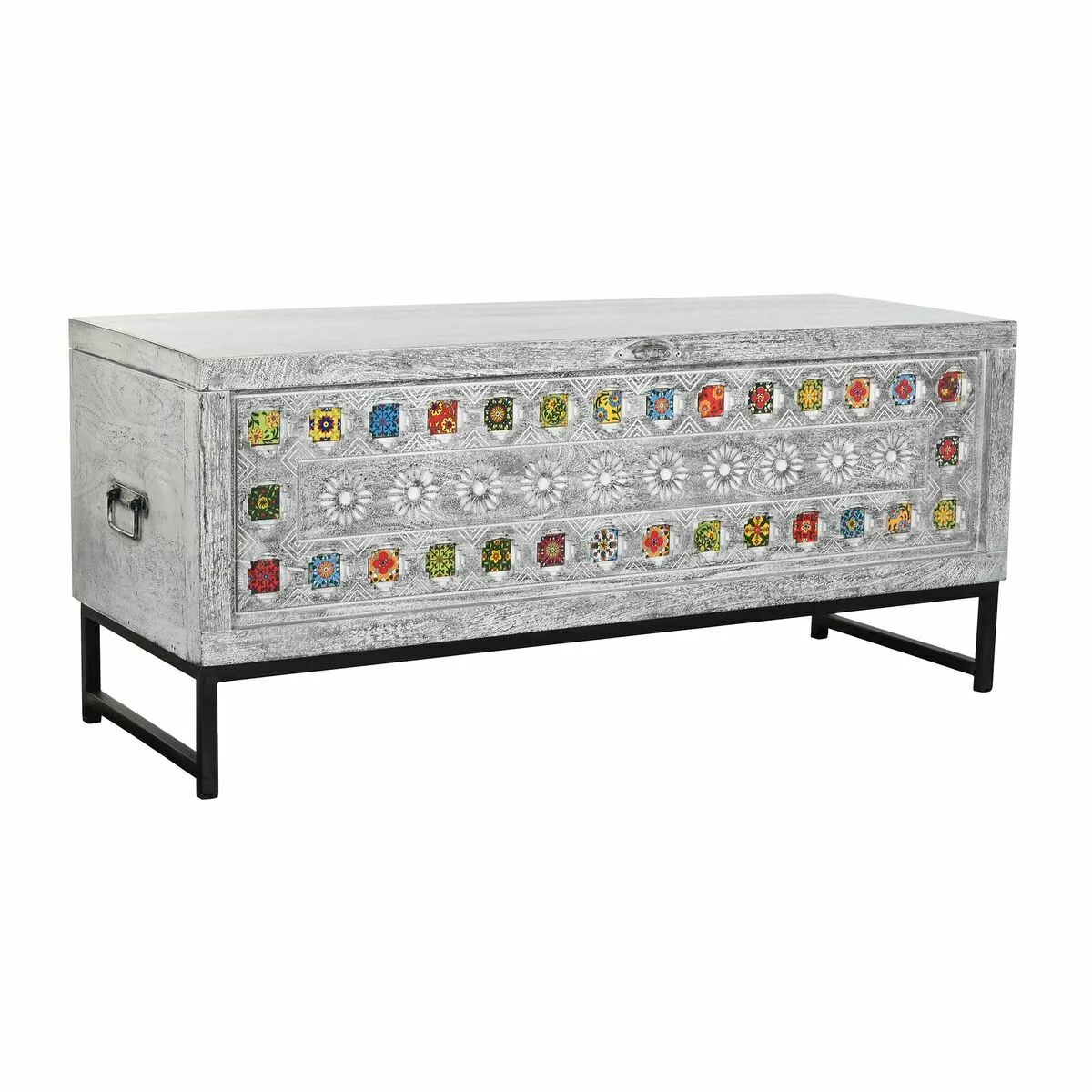 DKD Home Decor Coffre - Céramique, Manguier