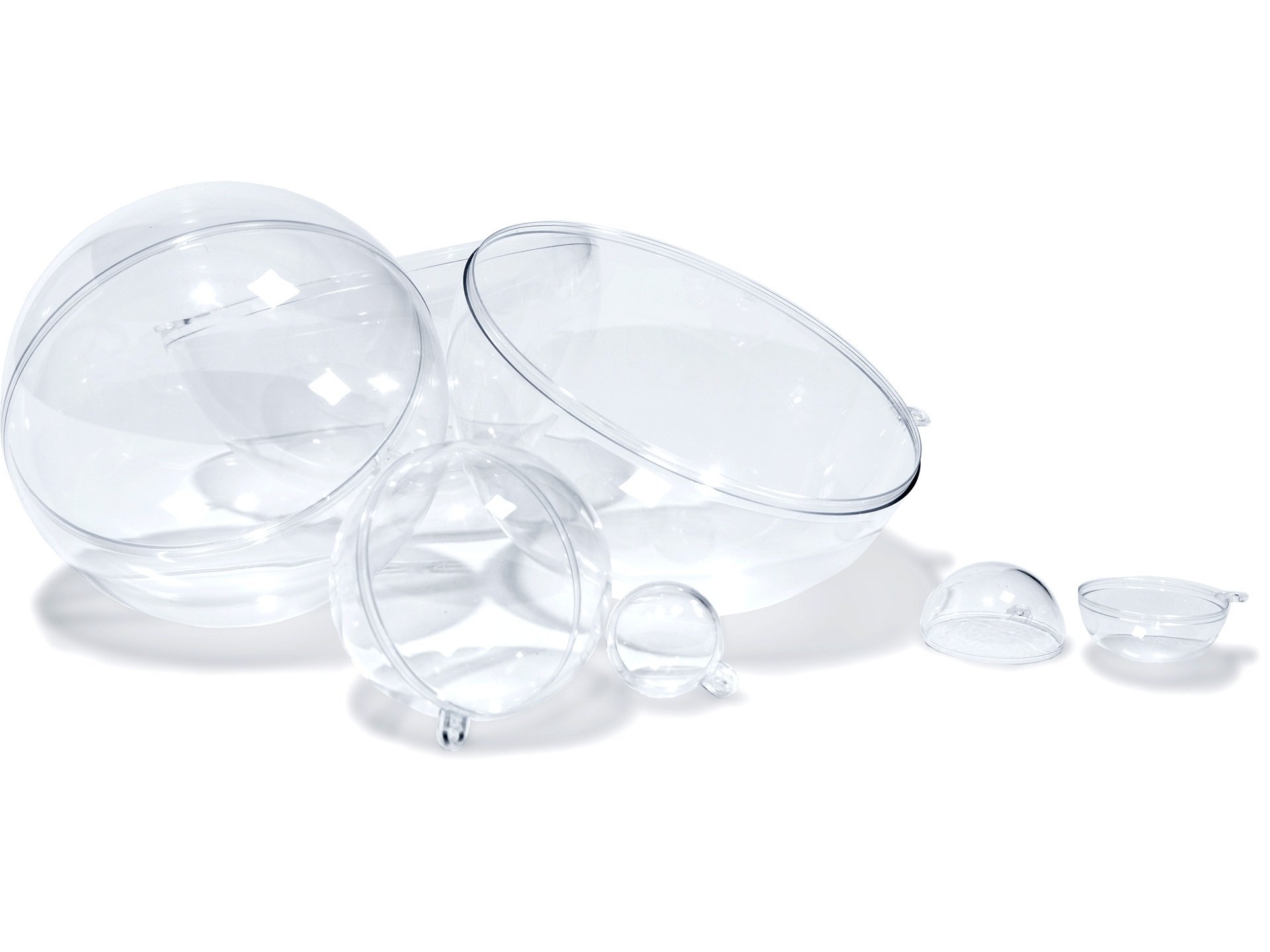 Polystyrol Kugel, transparent, hohl