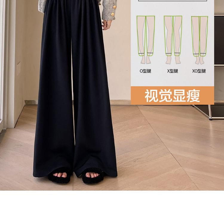 Happo - Middelhoge, geplooide, wijde broek met wijde pijpen (verschillende designs)
