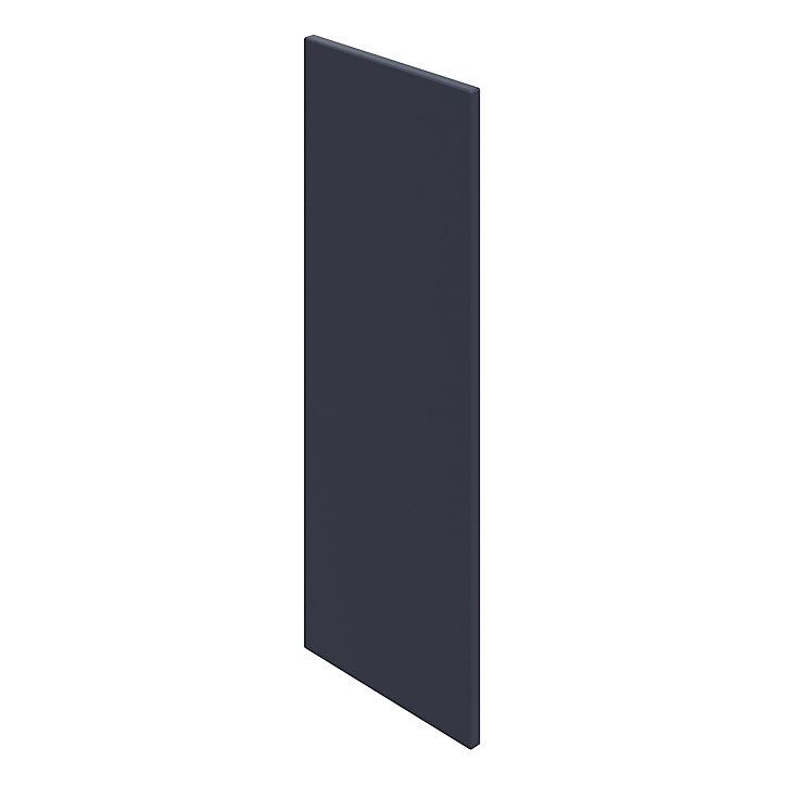Joue de finition caisson haut Goodhome Garcinia bleu mat H. 96 cm x l. 36 cm x Ep. 18 mm